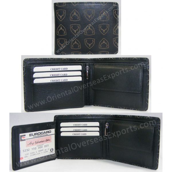 Leather Wallet with Calf Finished Nappa Leather.