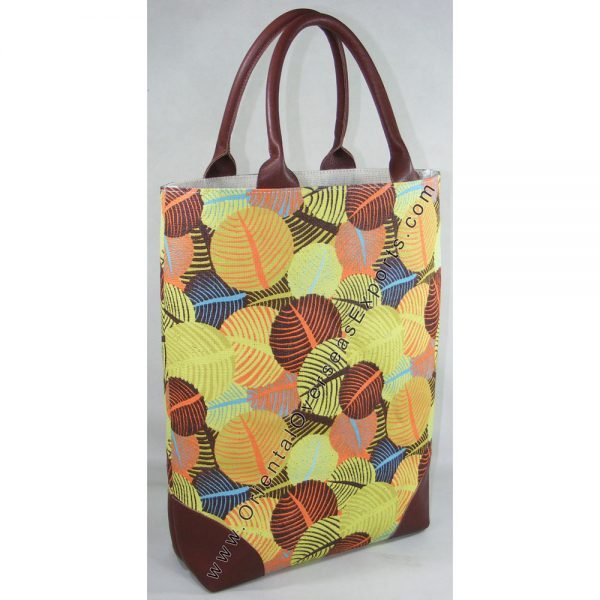 Elegant looking Printed Jute Cotton Bag
