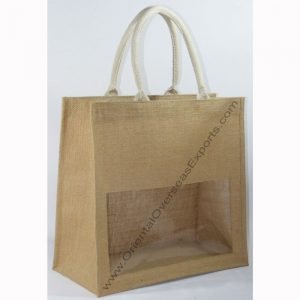 Elegant looking window jute bag
