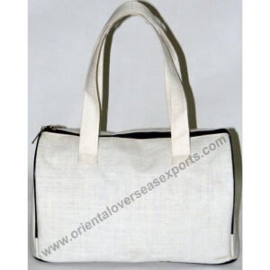 Custom Printed Juco Handbag With luxury Satin inside