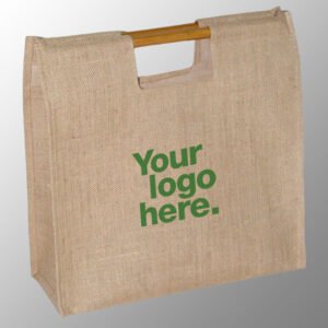 jute bag with bamboo handles
