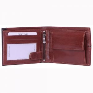 Brown VT leather wallet