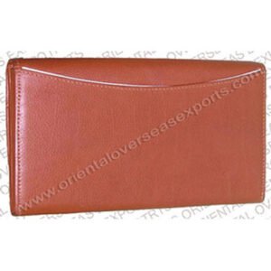 back look of leather waiters purse