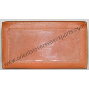 back look of real leather waiters purse