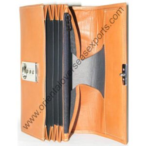 open look of genuine leather waiters purse