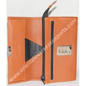 open look of leather waiters purse