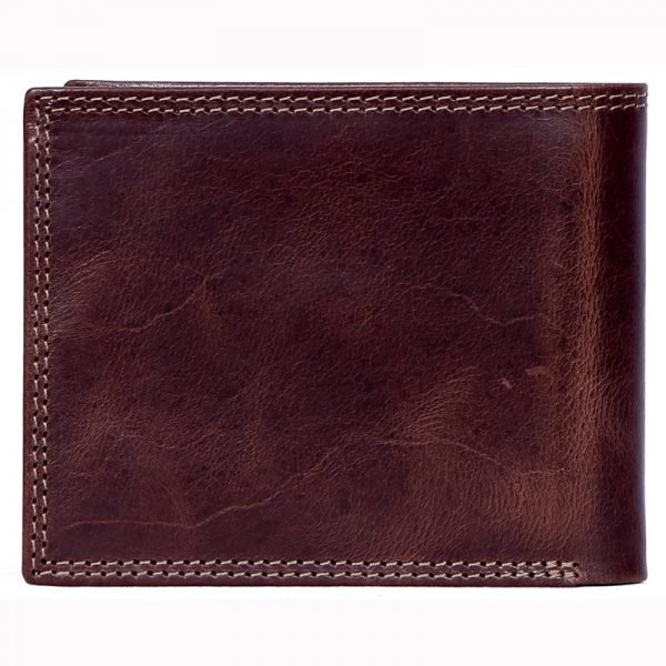 design and buy custom engraved real Brown VT leather wallet with multiple card and currency slots online