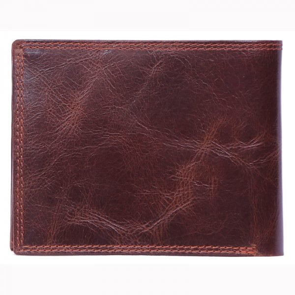 design and buy custom engraved real Brown VT leather wallet with multiple card and currency slots online