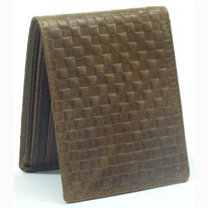 Embossed RFID Protected Leather Wallet