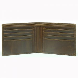 RFID protected real leather wallet
