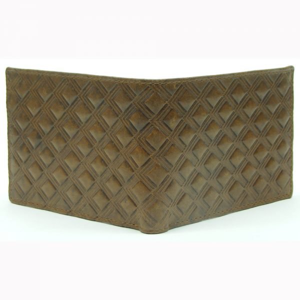 embossed leather wallet