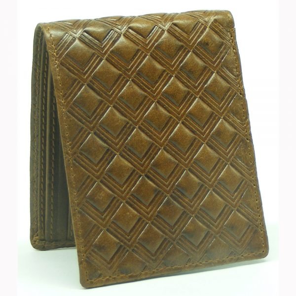 embossed leather wallet