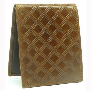 embossed leather credit card wallet