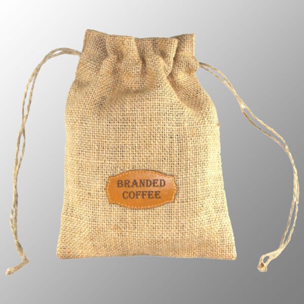 jute pouch for coffee beans