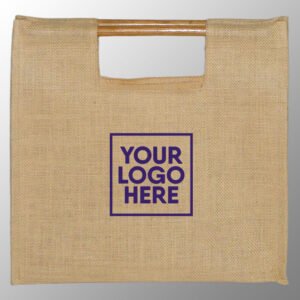 Jute Bag with Bamboo Handles