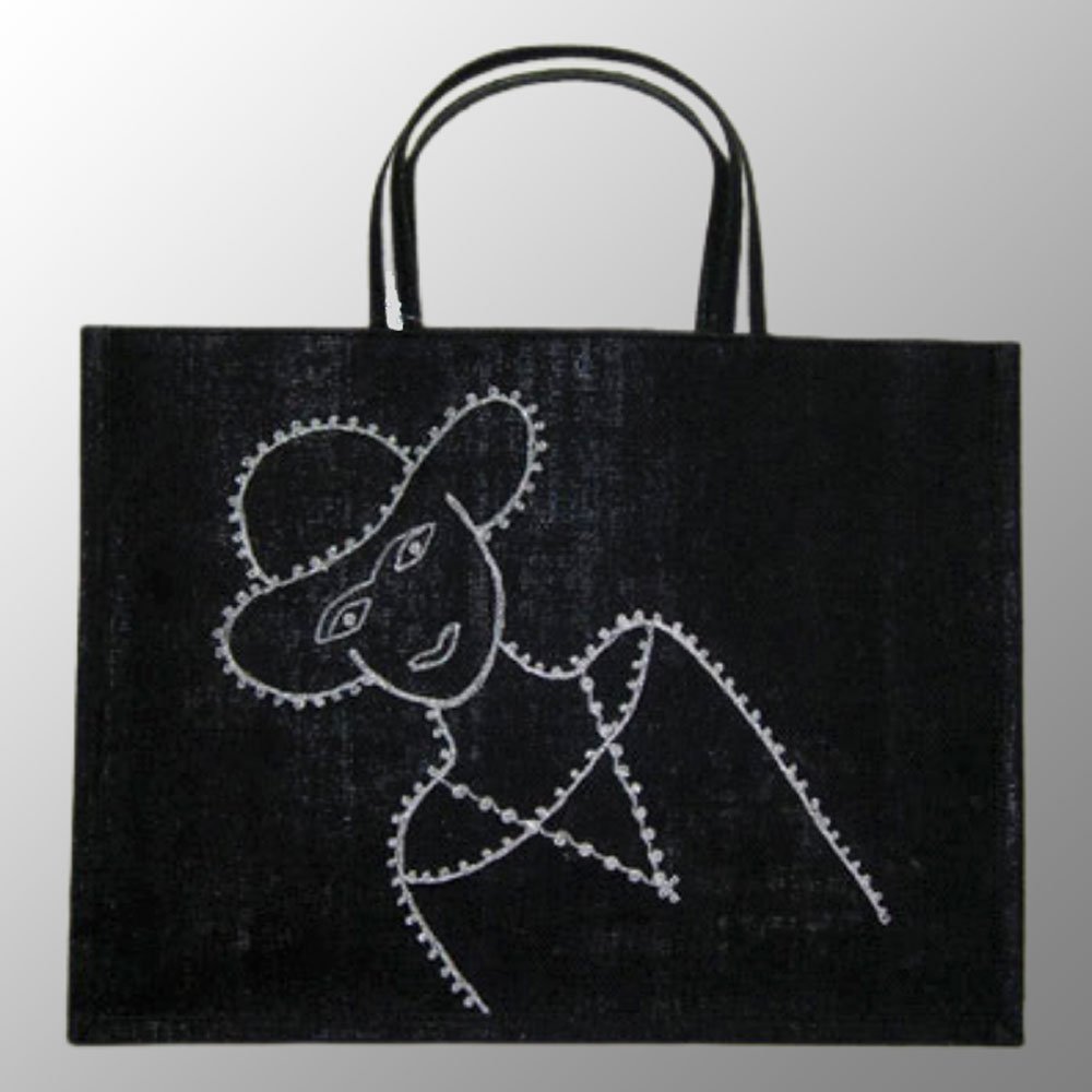 Jute Bag With Embroidery