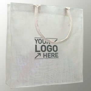 Jute Bag With Cotton Listing Handles