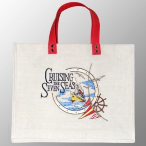 Jute Cotton Bag with Embroidery