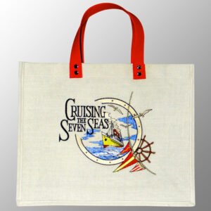 Jute Cotton Bag with Embroidery