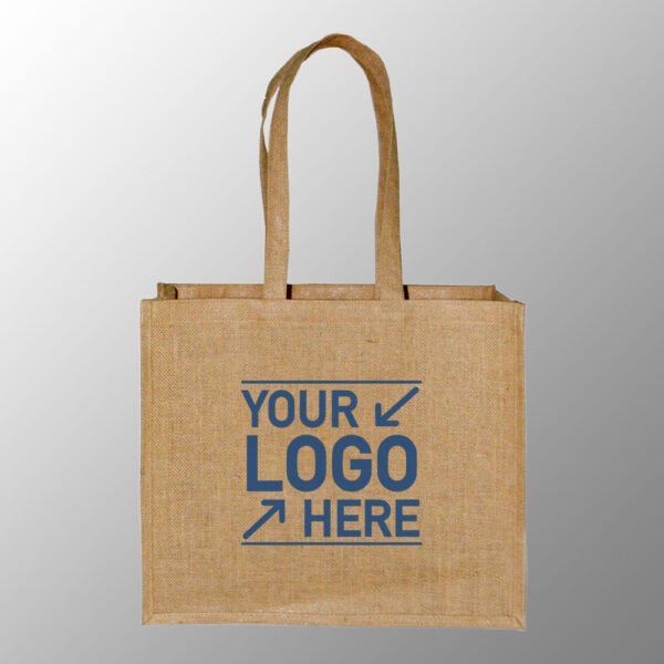 Natural jute bag with shoulder handles