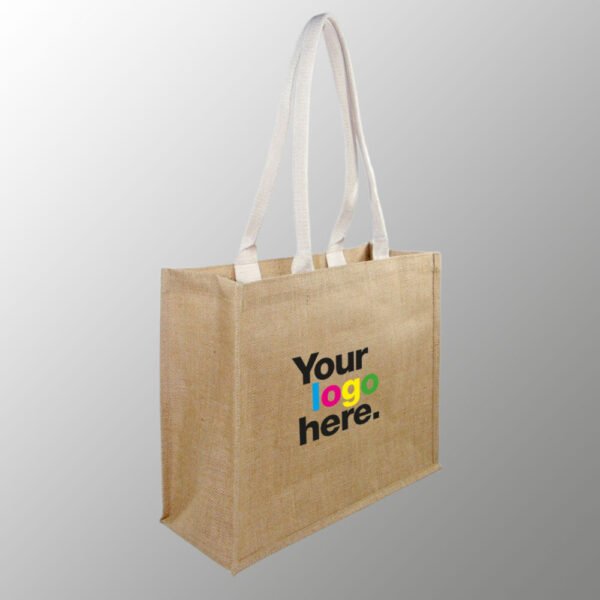 Jute Bag With Short Web Handles