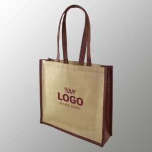 design and buy your own custom printed laminated jute carry bag with jute handles