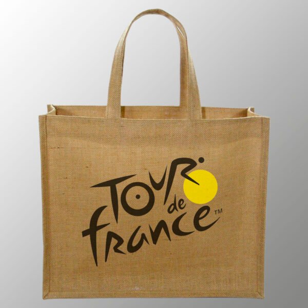 design and buy custom printed laminated jute bag with handles
