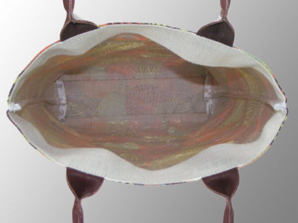 Elegant looking Printed Jute Cotton Bag