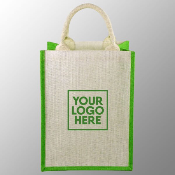 Basic Jute Bag With Cotton Web Handles.