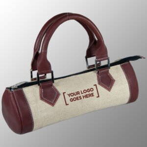 Juco Bag with Leather Handles
