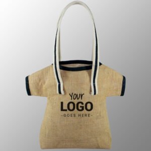 T Shirt Shape Jute Bag With Handles