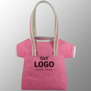 T Shirt Shape Jute Bag With Handles