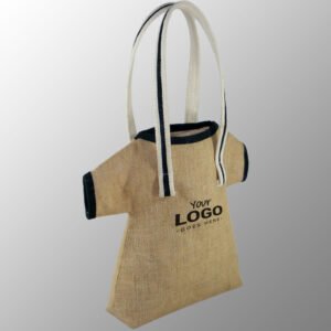 T Shirt Shape Jute Bag With Handles
