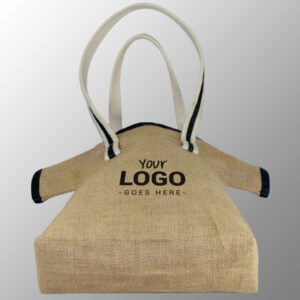 T Shirt Shape Jute Bag With Handles
