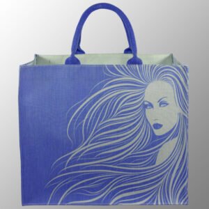 Printed Jute Cotton Bag