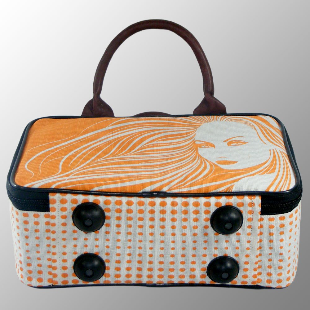 Printed Jute Cotton Suitcase