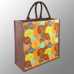 Elegant looking multi color printed jute