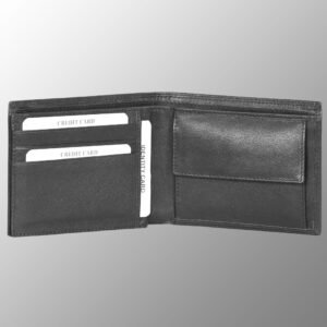 Genuine Leather Wallet S5741b made from Cow Valentino Nappa Leather with multiple card and currency slots