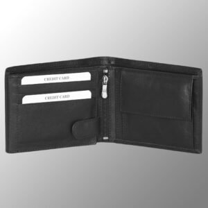 Genuine Nappa Leather Wallet # S200 made from Cow Valentino Nappa Leather with multiple card and currency slots