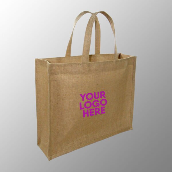 design and buy custom printed laminated jute bag with handles