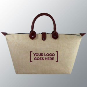 Juco Bag with leather handles