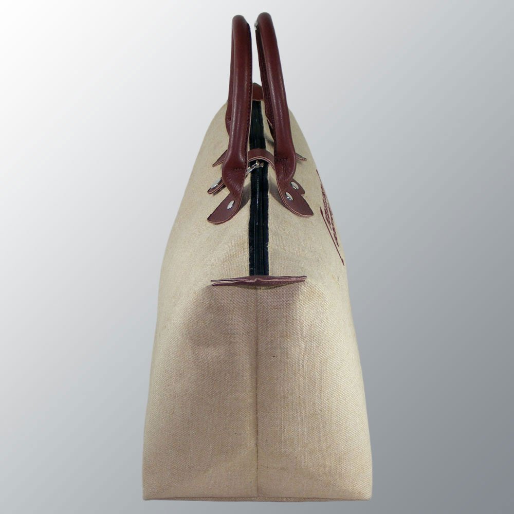 Juco Bag with leather handles