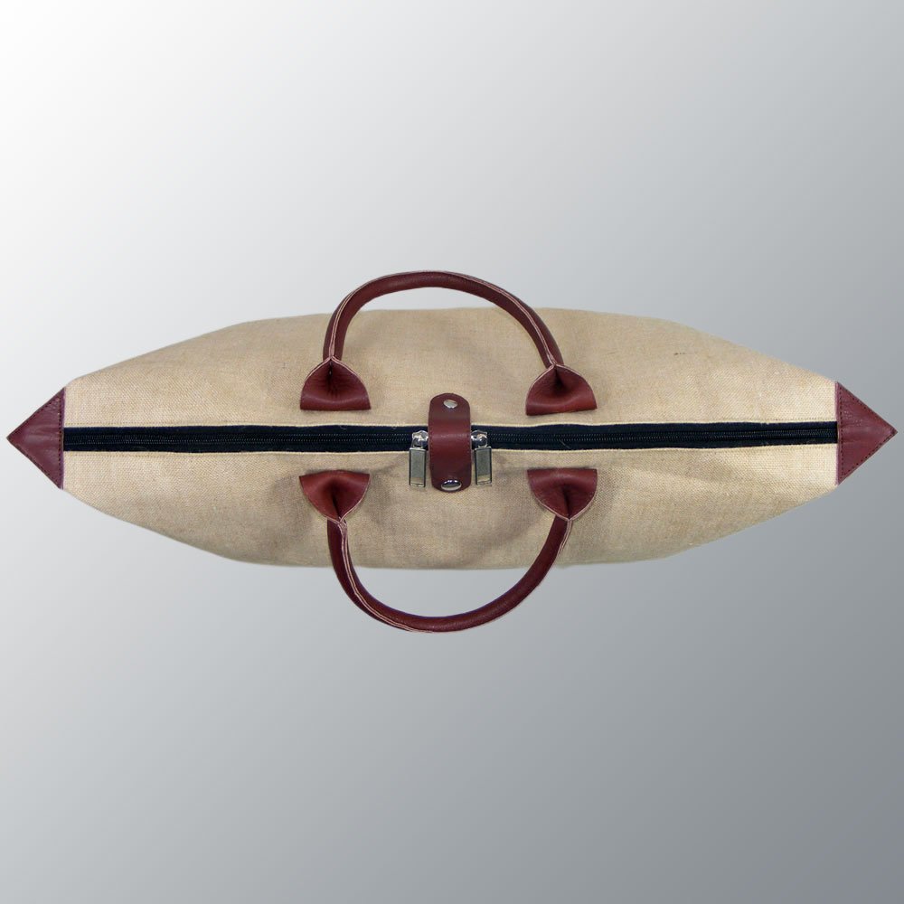 Juco Bag with leather handles