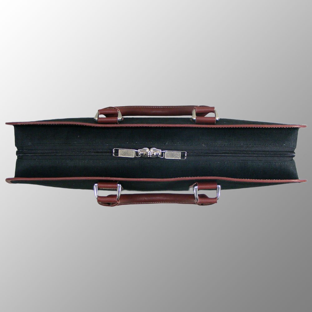 Luxury Jute Cotton Leather Portfolio