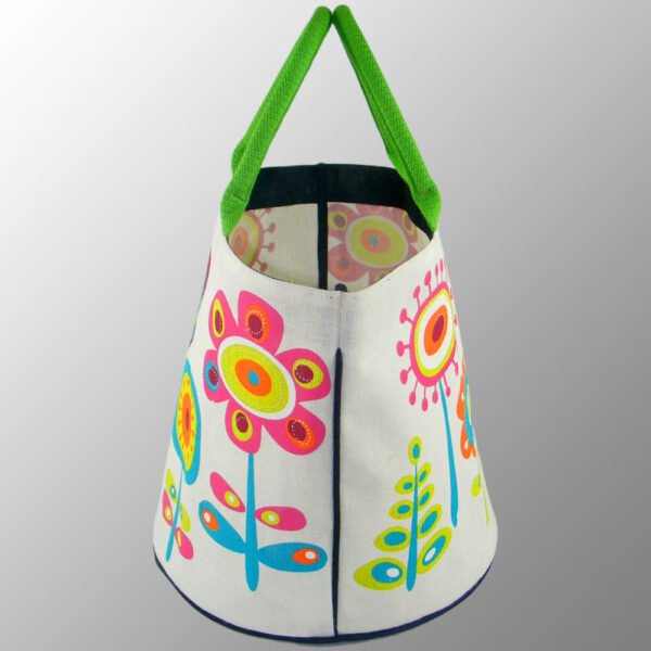 round bottom printed juco bag