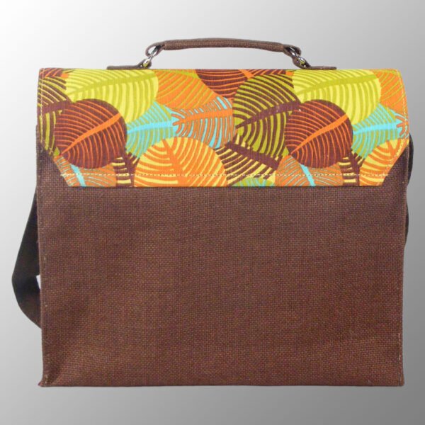 Elegant Looking School Bag # 2250 Made from Laminated Jute Cotton and Laminated 14x 15way of Jute