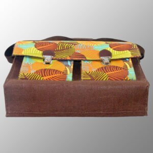 Elegant Looking School Bag # 2250 Made from Laminated Jute Cotton and Laminated 14x 15way of Jute