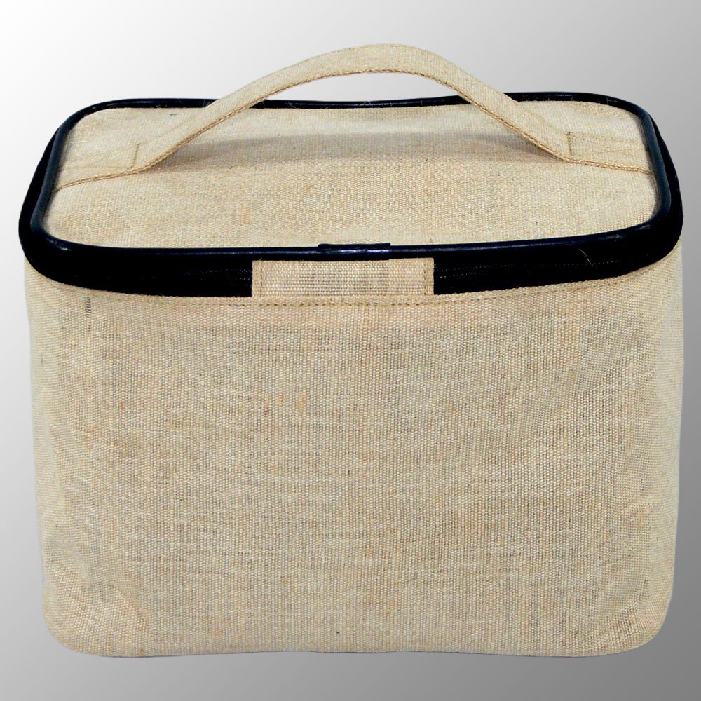 Jute Cotton Vanity Bag