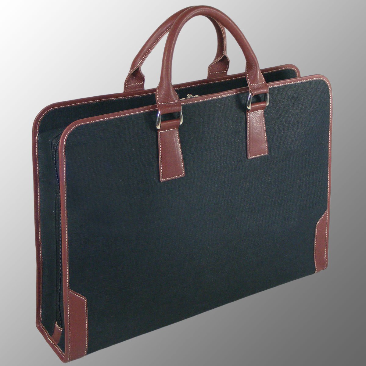 Luxury Jute Cotton Leather Portfolio