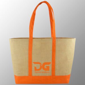custom printed laminated jute beach bags online direct from factory based in india